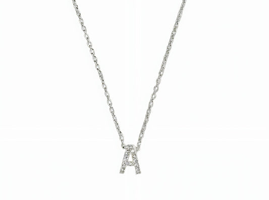 INITIAL NECKLACE - SILVER